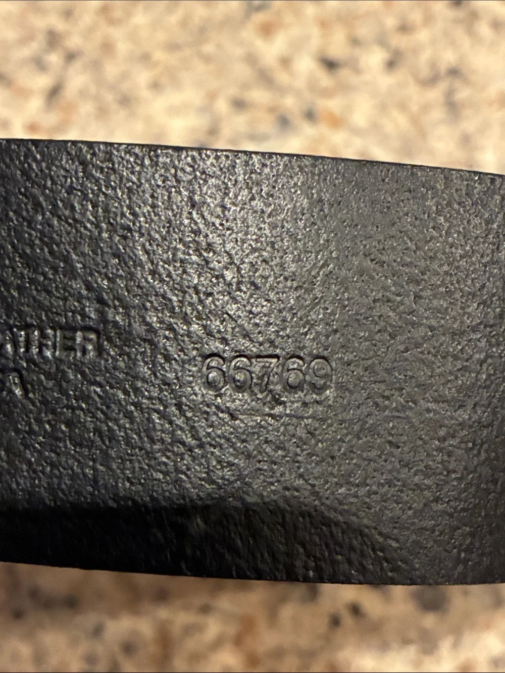 J. Crew Vintage Black Leather Men's Belt with Metal Buckle. Made in USA
